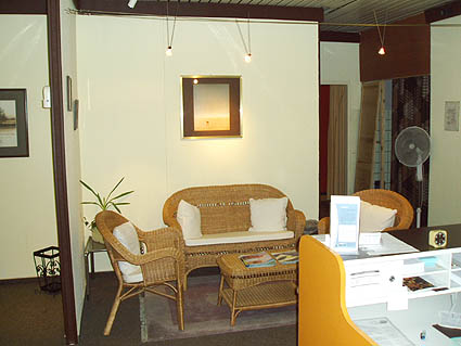 Empfang & Wartebereich der Physiotherapiepraxis Bernd Kraffert, Viktoriastr. 18, 66111 Saarbrücken